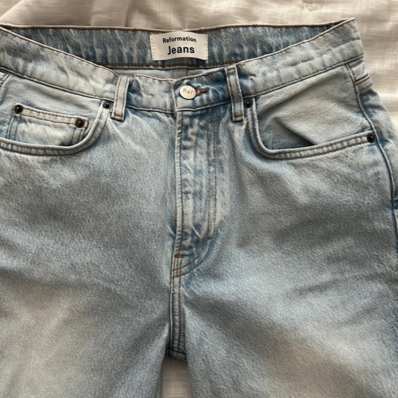 REFORMATION JULIA CROP HIGH CIGARETTE JEAN - Picture 3 of 4